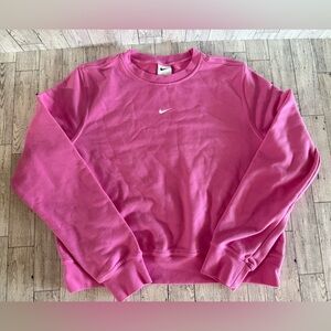 Nike Dri Fit Crew Neck Pink sweatshirt womens size medium